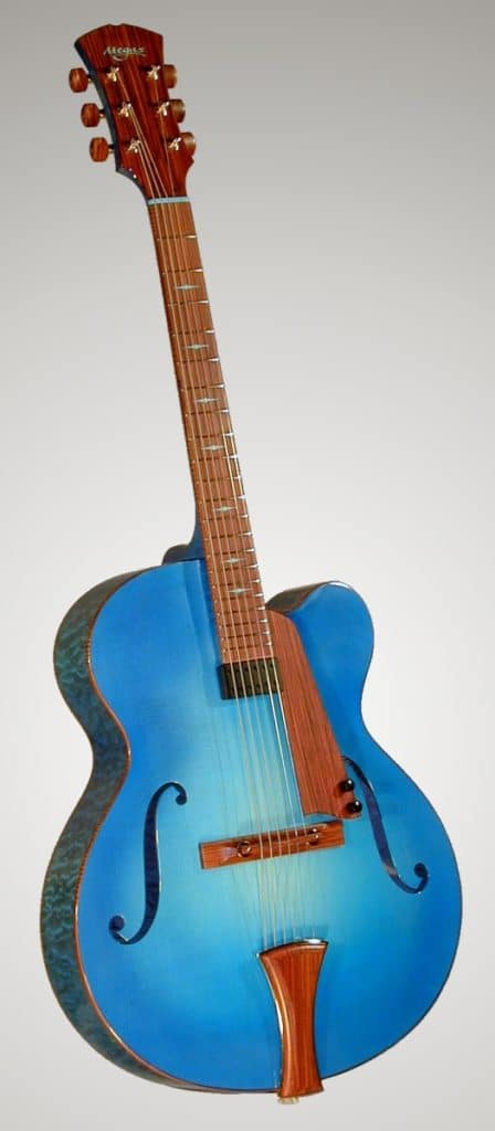 Apollo Blue Guitar Front