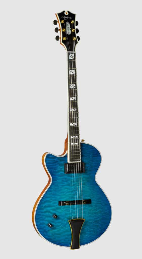 Athena Solidbody Left Blue front